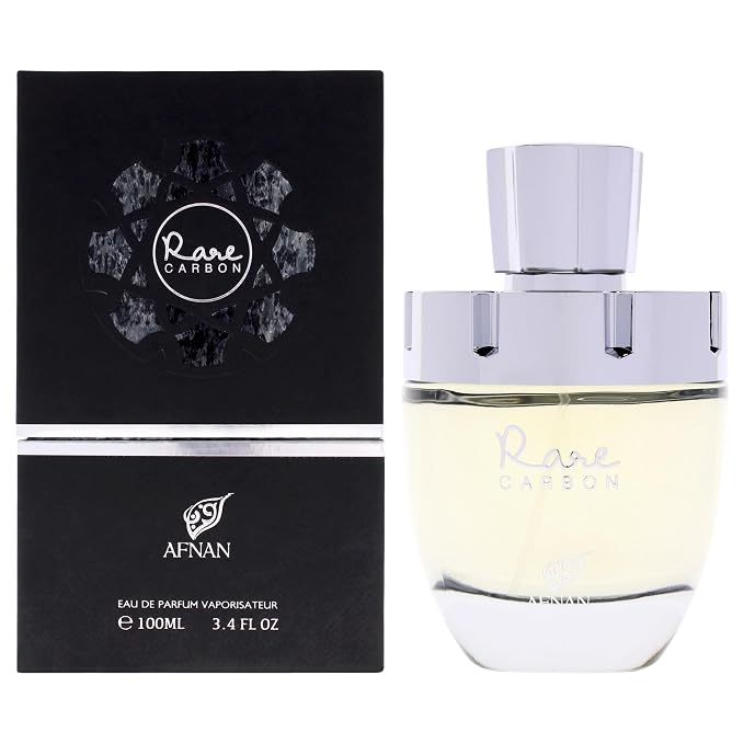 Afnan Rare Carbon Eau De Parfum Spray for Men, 3.4