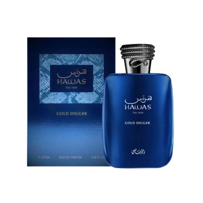 Rasasi  Men's Hawas Gold Digger EDP Spray 3.38 oz Fragrances