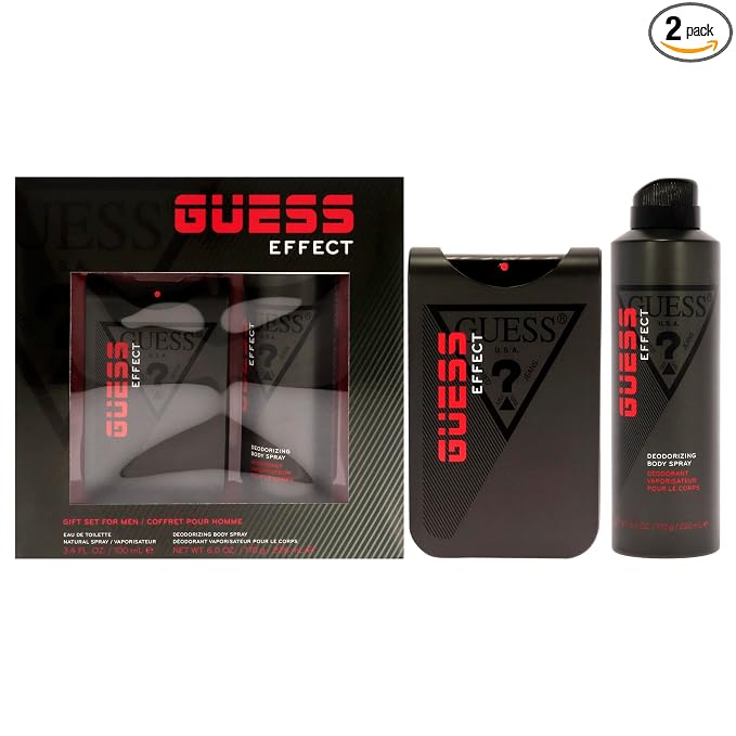 GUESS EFFECT(M)(W/B)2PC SET(3.4oz edt sp,6.0oz Body Spray)