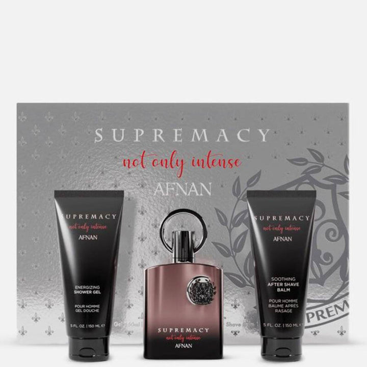 Afnan Men's Supremacy Not Only Intense Silver Gift Set