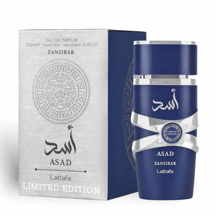 Lattafa Men's Asad Zanzibar Limited Edition EDP Spray 3.4 oz Fragrances